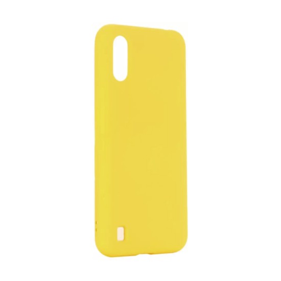 Capa de Silicone para Samsung Galaxy A01 Amarelo